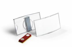 Durable 812319 πιάστρα για κονκάρδες / σήματα Σήμα Ακρυλικό 25 τεμάχια (812319 Identity Badge/Badge - Holder Acrylic 25 Pc[S] - Warranty: 12M)