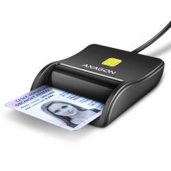 Axagon CRE-SM3N USB Smart card Flat αναγνώστης έξυπνων καρτών Εσωτερικός [Εσωτερικού χώρου] USB 2.0 Μαύρος [Μαύρο] (AXAGON CRE-SM3N USB Sm...