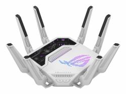 ASUS ROG Rapture GT-BE19000AI ασύρματος δρομολογητής 10 Gigabit Ethernet Tri-band [2,4 GHz / 5 GHz / 6 GHz] Λευκός [Άσπρος] (ASUS W/L ROUTER WIFI 7 ROG GT-BE19000AI)