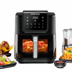 Rommelsbacher FRH 1700 φριτέζα Μονός 8 L Αυτόνομο 1700 W Φριτέζα ζεστού αέρα Μαύρος [Μαύρο], Ανοξείδωτο ατσάλι (ROMMELSBACHER HeiÃ...