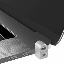 Multplx 3.5mm Anchor Adapter. Designed for laptops with no lock slot; converts 3.5mm audio port / headphone jack into T-Shaped Bar cable lock. No messy adhesives; no clunky attachments. [1Year warr...