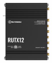 Teltonika RUTX12 Δρομολογητής κυψελοειδούς δικτύου (RUTX12 [EU] 4G LTE Dual Cat6 - ROUTER - Warranty: 24M)