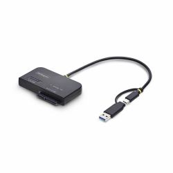 StarTech.com USB31CSAT3M2E docking station δίσκων αποθήκευσης USB 3.2 Gen 2 [3.1 Gen 2] Type-C Μαύρος [Μαύρο] (M.2 NVME AND SATA SSD ADAPTER - USB-C/USB-A 10GBPS SSD/HDD...