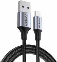 Ugreen 60158 καλώδιο Lightning 2 m Μαύρος [Μαύρο] (UGREEN USB-A to Lightning Cable 2.4A Max Black 2m - MFi Certified [2Years warranty])