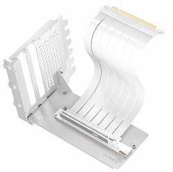 Antec RTX50 PCi-E 5.0 Riser Cable Vertical Bracket Kit Tower GPU bracket (Antec RTX50 PCIe 5.0 Riser Cable with 90-Degree Bracket Mount, White, for Vertical Graphics Card Mounting)