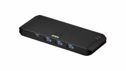 ATEN US4324 διακόπτης στοιχείων υπολογιστή (ATEN Essentials US4324 - USB peripheral sharing switch - 5 x USB 3.2 Gen 1 + 3 x USB-C - 2 local users - desktop)