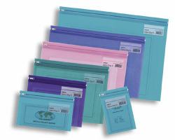Snopake "Zippa-Bag S" Electra Colour Packs - DL [Envelope size] εξώφυλλο αναφοράς (Snopake Zippa Bag 'S' DL Electra Assorted- 25 Bags)