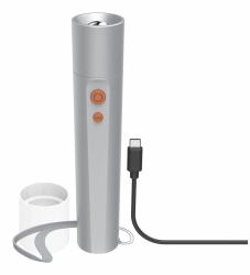 Hama FL350-C Άργυρος Φακός χειρός LED (LED FLASHLIGHT FL350C 4 MODE 350LM)