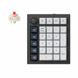 Keychron Q0 Max αριθμητικό πληκτρολόγιο Παγκόσμιος Bluetooth/USB/RF Wireless Μαύρος [Μαύρο] (Q0M-M1 WLESS BACKLIT RED SWITCH BK)