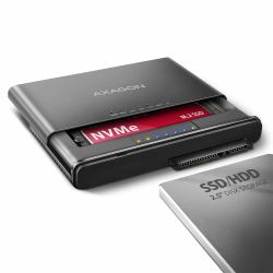 Axagon ADSA-CC USB-C 10Gbps - NVMe M.2 SSD & SATA 2.5/3.5 SSD/HDD CLONE MASTER 2 - Digital/Daten - NVMe USB 3.2 Gen 2 [3.1 Gen 2] Type-C Μαύρος [Μαύρο] (*AXAGON ADSA-CC USB-C 10 Gbps NVM...