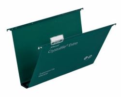 Rexel Crystalfileâ¢ Extra Foolscap Suspension File 50mm Green [25]