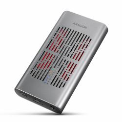 Axagon EEM2-20GD docking station δίσκων αποθήκευσης USB 3.2 Gen 2 [3.1 Gen 2] Type-C Μαύρος [Μαύρο], Γκρι (AXAGON USB-C 10 Gbps M.2 Adapter for N)