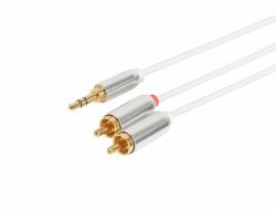 Prokord AUDIO-0022 καλώδιο ήχου 10 m 3.5mm 2 x RCA Λευκός [Άσπρος] (Prokord audiokabel - 10 m)