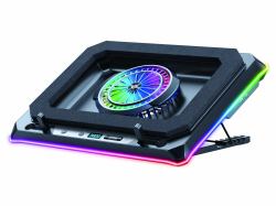 Conceptronic THYIA04B μαξιλάρι ψύξης φορητού υπολογιστή 48,3 cm [19"] 1700 RPM Μαύρος [Μαύρο] (Gaming Laptop Cooling Pad, - Rgb, Sealed Foam, Mobile - Holde...