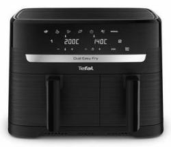 Tefal Easy Fry EY901N Double 8.3 L Stand-alone 2700 W Hot air fryer Black (Tefal Dual Easy Fry HeiÃluftfritteuse, Doppelkammer 5,2 L / 3,1 L)