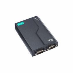 Moxa USB-to-serial converter, USB - 3.2 Gen 1, 2x RS-232/422/485, - 2 kV isolation - Warranty: 60M