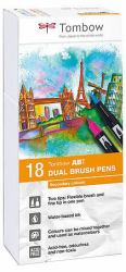 Tombow ABT Dual Brush Pen Set μαρκαδοράκι Πολύχρωμο 18 τεμάχια (Tombow ABT Dual Brush Pen Set filtpen)