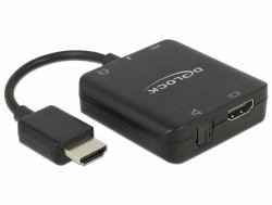 DeLOCK 62784 audio converter Black (Delock 4K compact - HDMI audio signal-)