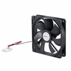 StarTech.com FANBOX12 Σύστημα Ψύξης Υπολογιστή Θήκη υπολογιστή Ανεμιστήρας 12 cm Μαύρος [Μαύρο] (120MM DUAL BALL BEARING CPU CASE FAN LP4)