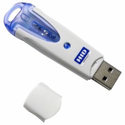 HID Identity OMNIKEY 6121 USB 2.0 Μπλε, Γκρι αναγνώστης έξυπνων καρτών (6121 USB Slim-size Smart C R. - Previously CardMan CM6121 - Warranty: 12M)