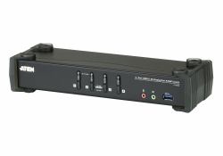 ATEN Umschalter εναλλαγέας [switches] KVM Μαύρος [Μαύρο] (ATEN CS1924 KVMP Switch - KVM / audio)