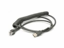 Zebra CBA-UF6-C12ZAR αξεσουάρ φορητού υπολογιστή μεγέθους παλάμης (CABLE SHIELDED USB SERIES A - 12IN COILED BC1.2 -30C)