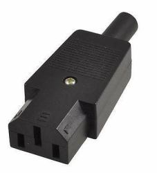 Microconnect C13PLUG προσαρμογέας ρευματολήπτη C13 Μαύρος [Μαύρο] (IEC Power Adaptor C13 Plug - C13 Socket, Straight, Black - 10A 250V - Warranty: 300M)