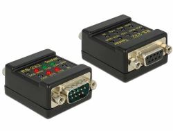 DeLOCK 2xDB9 DB9 Μαύρος [Μαύρο] (Delock RS-232 Tester DB9 female > DB9)