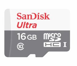 SanDisk Ultra MicroSDHC 16GB UHS-I Κατηγορία 10 (Ultra microSDHC - 16GB 80MB/s Cl. 10 SDSQUNS-01 - 6G-GN3MN - Warranty: 12M)