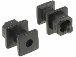 DeLOCK 64023 κάλυμμα πρίζας Μαύρος [Μαύρο] 10 τεμάχια (Delock stÃ¸vdÃ¦kke)