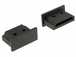 DeLOCK 64030 κάλυμμα πρίζας HDMI A Μαύρος [Μαύρο] 10 τεμάχια (Delock HDMI A female - stÃ¸vdÃ¦kke)