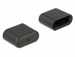 DeLOCK 64008 κάλυμμα πρίζας USB Type-C Μαύρος [Μαύρο] 10 τεμάχια (Delock Dust Cover for USB Type-C Male)