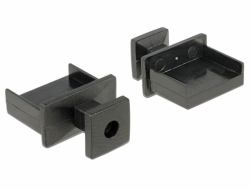 DeLOCK 64009 κάλυμμα πρίζας USB Τύπου-A Μαύρος [Μαύρο] 10 τεμάχια (Delock Dust Cover for USB Type-A Femal)