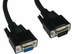 Cables Direct SVGA, 15m, M-F καλώδιο VGA VGA [D-Sub] Μαύρος [Μαύρο] (CDL 15m SVGA Extension Cable)