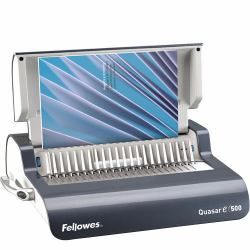 Fellowes 5620901 μηχάνημα βιβλιοδεσίας 500 φύλλα Γραφίτης (Comb Binding Machine Quasar E 500 230v EU/UK)