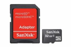 SanDisk SDSDQM-032G-B35A κάρτα μνήμης 32 GB MicroSDHC Κατηγορία 4 (SD CARD MICRO 32GB SDHC - WITH ADAPTER)