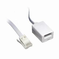 Cables Direct 88BT-003 καλώδιο τηλεφωνίας 3 m Λευκός [Άσπρος] (CDL 3m BT Extension Cable)