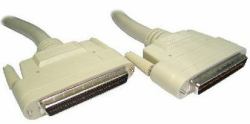 Cables Direct 1m HP68 M/M καλώδιο SCSI Μπεζ Εξωτερικός DB68/HP (CDL 1m SCSI 3 Half Pitch 68 M - M)