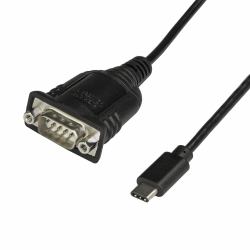 StarTech.com ICUSB232PROC σειριακό καλώδιο Μαύρος [Μαύρο] 0,4 m USB C DB-9 (USB C TO SERIAL ADAPTER WITH - COM RETENTION)