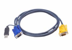 ATEN 2L-5206UP καλώδιο KVM Μαύρος [Μαύρο] 6 m (ATEN 2L-5206UP - video / USB kabel - 6)