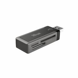 Trust 36-in-1 USB2 Mini Cardreader CR-1350p συσκευή ανάγνωσης καρτών USB Λευκός [Άσπρος] (TRUST MINI CARD READER ROBSON MINI CARD READER)