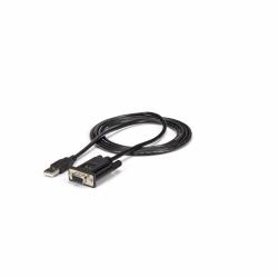 StarTech.com ICUSB232FTN σειριακό καλώδιο Μαύρος [Μαύρο] 1,7 m USB Τύπου-A DB-9 (USB TO NULL MODEM RS232 DB9 - SERIAL DCE ADAPTER CABLE W/ FTDI)