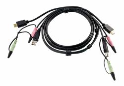 ATEN 2L-7D02UH καλώδιο KVM Μαύρος [Μαύρο] 1,8 m (2L-7D02UH 1.8M)