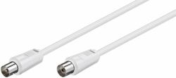 Microconnect COAX025W ομοαξονικό καλώδιο 2,5 m Λευκός [Άσπρος] (Coax M-F 2.5m White 75 Ohm - Double Shielded - Warranty: 300M)