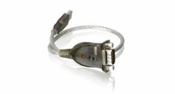 iogear USB to Serial RS-232 Adapter σειριακό καλώδιο Γκρι 0,4 m USB Τύπου-A DB-9 (USB to Serial RS232 DB9Adapter - w/ PC & Mac Drivers - Warranty: 36M)