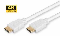 Microconnect HDM19192V1.4W καλώδιο HDMI 2 m HDMI Τύπος A [Standard] Λευκός [Άσπρος] (HDMI High Speed cable, 2m, - White High Speed HDMI with - Ethernet 1920x1080p, Gold-plat...