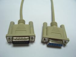 Microconnect SCSE15GF2 καλώδιο VGA 2 m VGA [D-Sub] Μπεζ (DSUB15-DSUB15 2m M-F - 1:1Wired. With thumb screws - Colour Beige - Warranty: 300M)