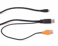 Signotec ST-SPARE-DEL-002 καλώδιο USB USB 2.0 2,5 m 2 x USB A Micro-USB A Μαύρος [Μαύρο] 