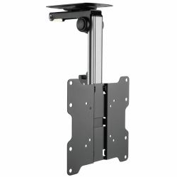Techly ICA-CPLB 222 βάση τηλεόρασης 94 cm [37"] Μαύρος [Μαύρο], Άργυρος 