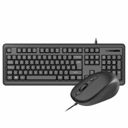 VIDA CORPORATE 2IN1 USB KBOARD MOUSE πληκτρολόγιο Συμπεριλαμβάνεται ποντίκι Σπίτι/Γραφείο QWERTY Αγγλικά Ηνωμένου Βασιλείου Μαύρος [Μαύρο]  - Έκδοση UK